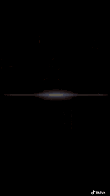 a picture of a person with a glitch effect and the hashtag tiktok
