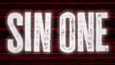 a red and white sign that says sin one