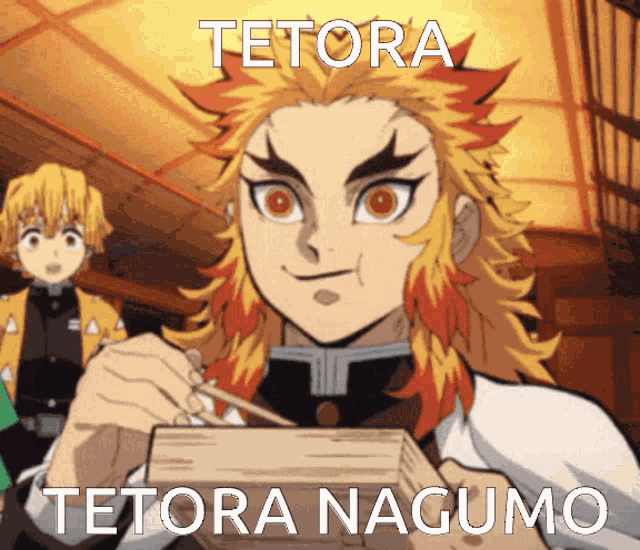 a picture of a cartoon character with the name tetora written on it