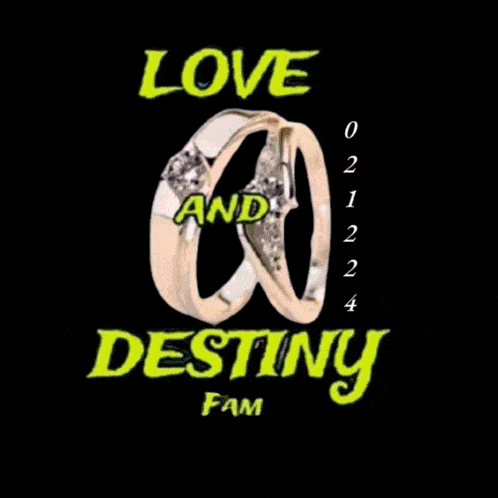 a purple heart with the words love destiny fam