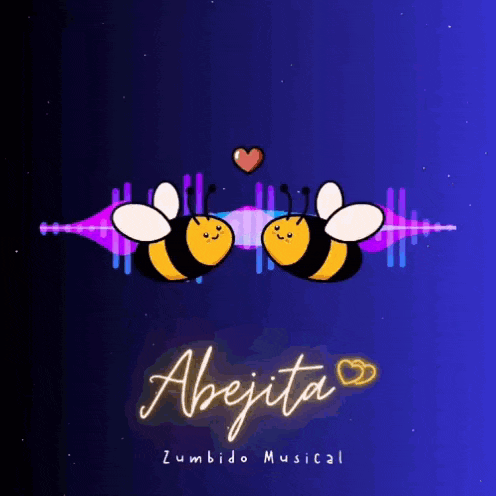a poster with two bees and the words abejita