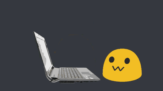 a smiley face is coming out of a laptop computer .