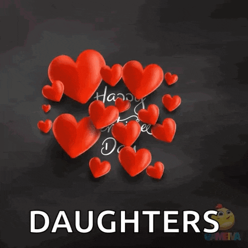 a happy valentine 's day card for daughters