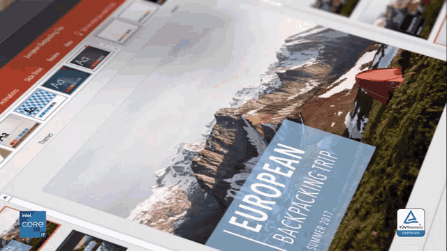 european backpacking trip summer 2017 is displayed on a laptop screen