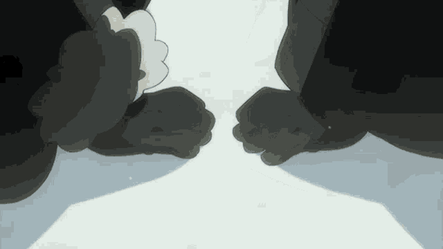 a close up of a person 's feet with a white paw