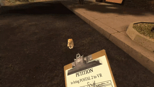 a clipboard with a petition written on it