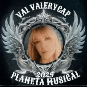 a picture of a woman in a circle with wings and the words val valery cap 2025 planeta musical