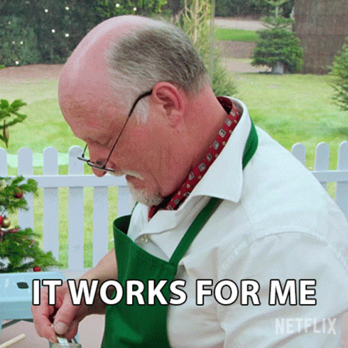 It Works For Me Terry Hartill GIF - It Works For Me Terry Hartill The Great British Baking Show Holidays GIFs