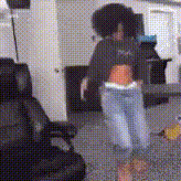 a blurry photo of a person walking in a living room