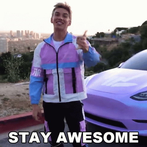 Stay Awesome Stephen Sharer GIF