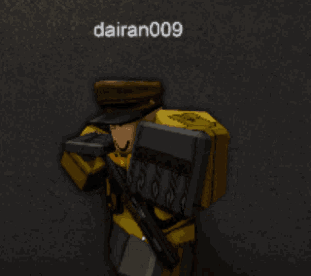 a video game character with the name dairan009 on the bottom