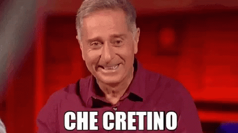 Che Cretino Cretino GIF - Che Cretino Cretino Paolo Bonolis GIFs