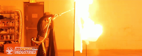Fire The Hacksmith GIF - Fire The Hacksmith Real Burning Lightsaber GIFs