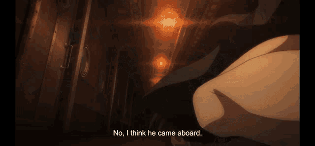 a man says no i think he came aboard in a cartoon