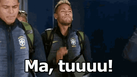 a man in a soccer uniform says ma , tuuu !