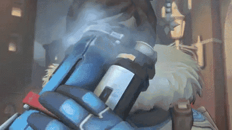 a close up of a person holding a gun in their hand in a video game .