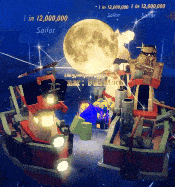 a screenshot of a video game with a full moon and the name sailor