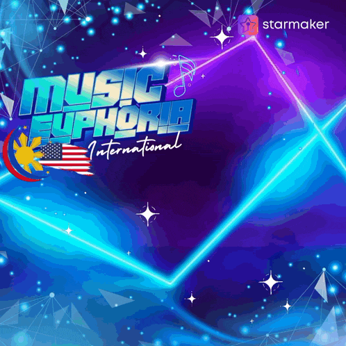a poster for music euphoria international with a starmaker logo