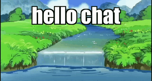 Meowth Hello Chat GIF