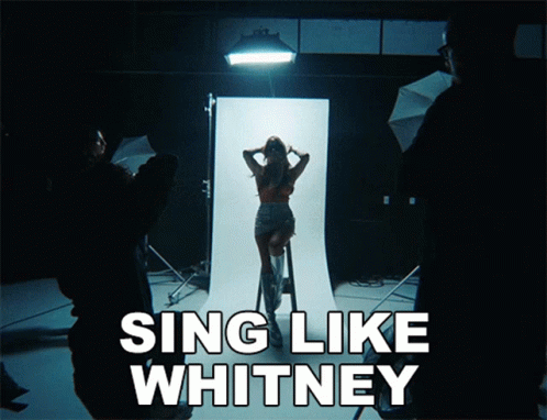 Sing Like Whitney Reve GIF - Sing Like Whitney Reve Whitney Song GIFs