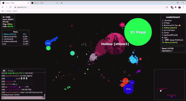 a screenshot of a game with a green circle with el pepe on it
