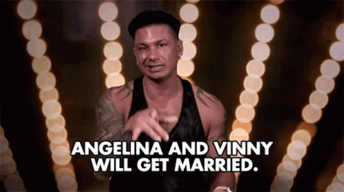 Angelina And Vinny Will Get Married Getting Married GIF - Angelina And Vinny Will Get Married Getting Married Wedding GIFs