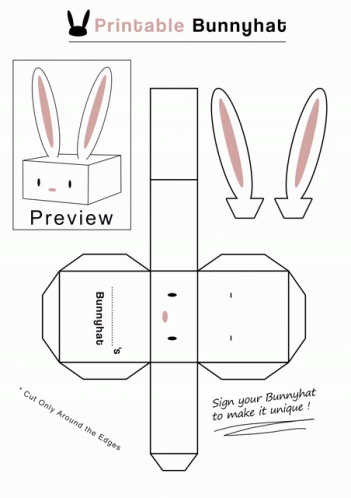 Printable Bunnyhat GIF - Printable Bunnyhat Bunnyhat Club GIFs