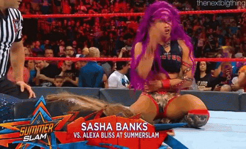 Sasha Banks Panting GIF - Sasha Banks Panting Tired GIFs