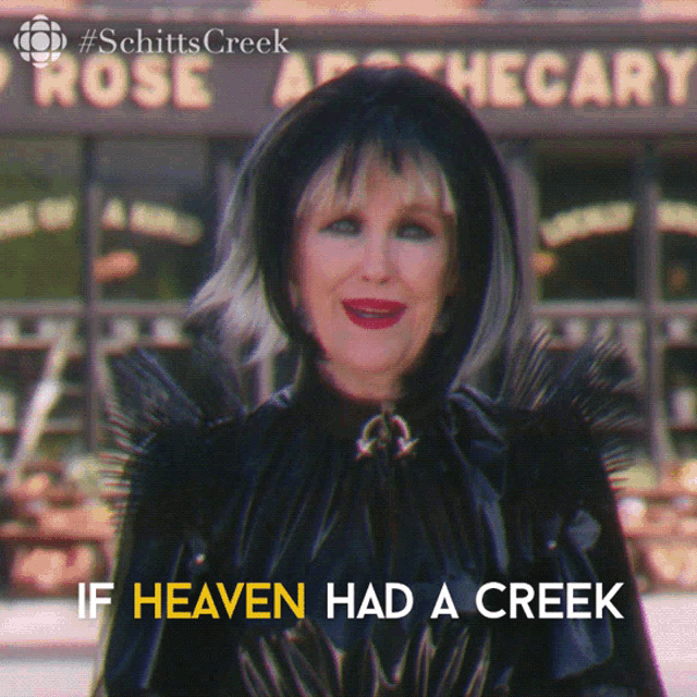 If Heaven Had A Creek It Would Be This One Moira Rose GIF - If Heaven Had A Creek It Would Be This One Moira Rose Moira GIFs