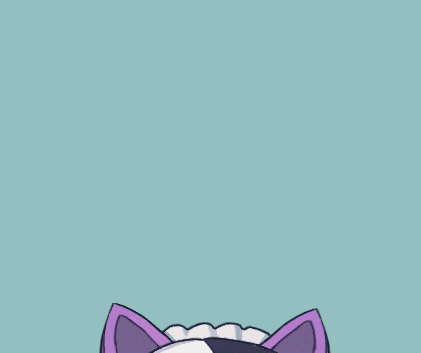 a drawing of a girl with a cat ear on her head