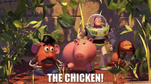 Toy Story The Chicken GIF - Toy Story The Chicken Rex GIFs