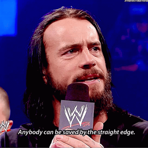 Cm Punk Anybody Can Be Saved By The Straight Edge GIF - Cm Punk Anybody Can Be Saved By The Straight Edge Wwe GIFs