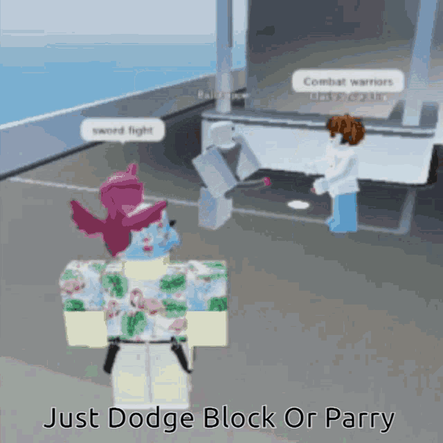 Just Dodge Block Or Parry Cock GIF - Just Dodge Block Or Parry Cock Combat Warriors GIFs