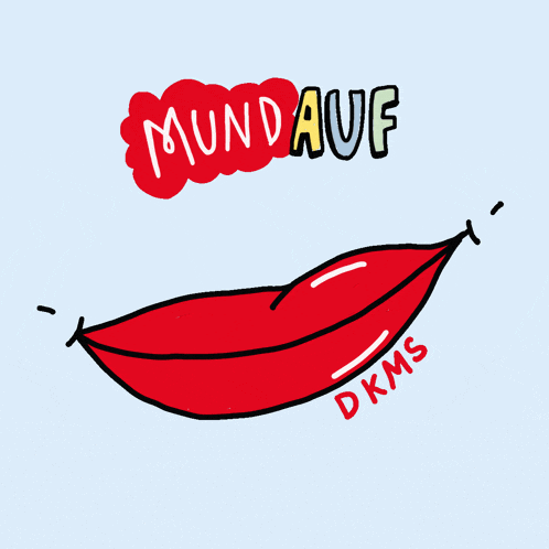 a drawing of a smiling mouth with the words spender sein written above it
