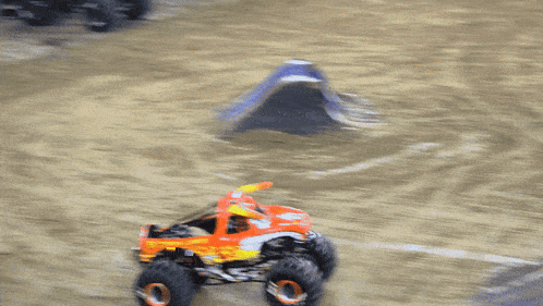 a monster truck with the word thunder on it