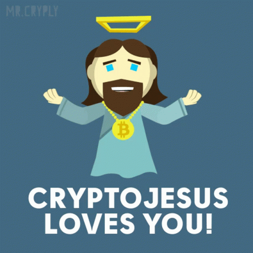 Crypto Jesus Loves You GIF - Crypto Jesus Loves You Smiles GIFs