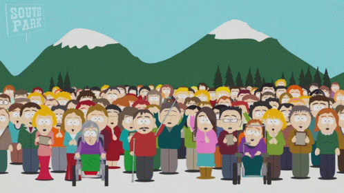 Crowd Cheering South Park GIF - Crowd Cheering South Park S9e14 GIFs