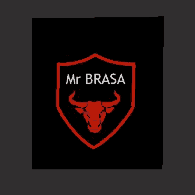a bull with horns is on a red shield with the letters a2a8 tm on it .