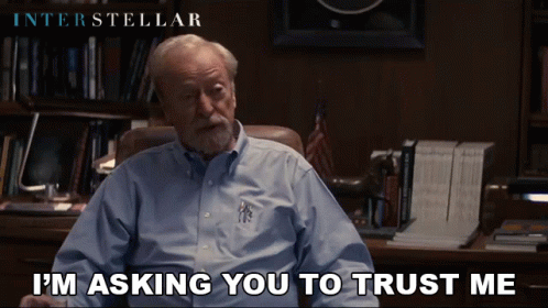 Im Asking You To Trust Me Michael Caine GIF - Im Asking You To Trust Me Michael Caine Professor Brand GIFs