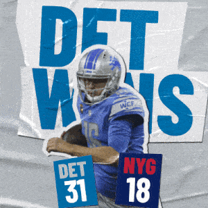 New York Giants (18) Vs. Detroit Lions (31) Post Game GIF - Nfl National Football League Football League GIFs