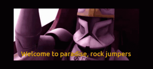 Welcome To Paradise Rock Jumpers Clone Wars GIF - Welcome To Paradise Rock Jumpers Clone Wars Clone Wars Movie GIFs