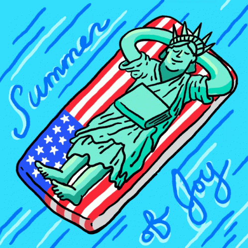 Summer Of Joy Statue Of Liberty GIF - Summer Of Joy Statue Of Liberty Summer GIFs