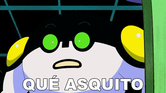 a cartoon character says que asquito in spanish