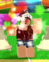a girl in a tank top and shorts is standing in a pool .