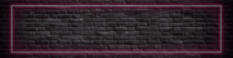 neon sign on a brick wall that says degen bar open & now serving