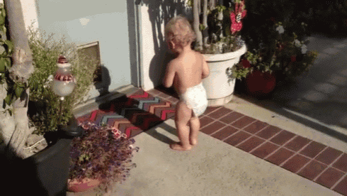 Just Back Away Slowly... GIF - Baby Shadow Scared GIFs