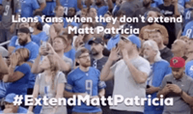 Extend Matt Patricia Lions GIF - Extend Matt Patricia Matt Patricia GIFs