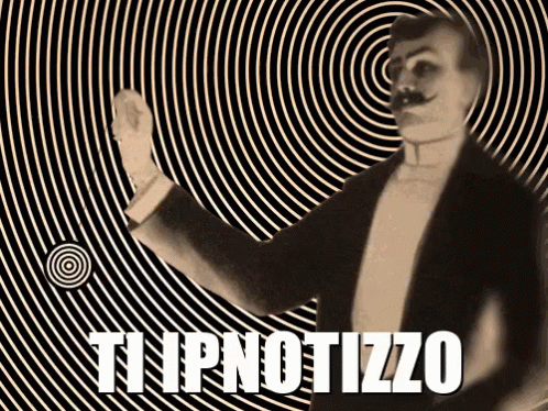 Ipnosi Ipnotico Convincere Tutto Quello Che Dico Io Pendolo Mago Convinto Spirale GIF - Hypnosis Pendulum Magician GIFs