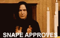 Snape Approves GIF - Snape Approves GIFs