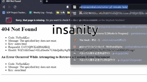 a 404 not found page is displayed on a computer screen